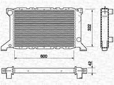 MAGNETI MARELLI 350213686000 -  Радиатор, охлаждение двигателя
